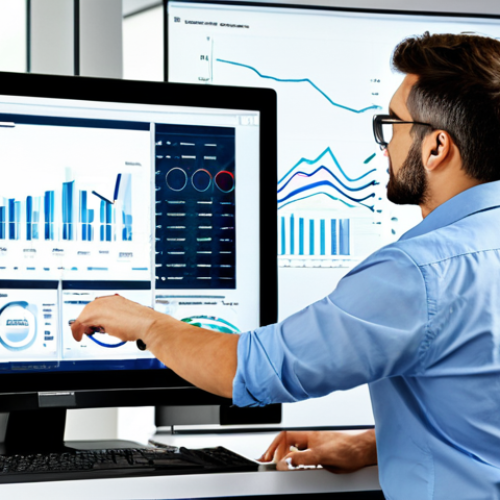 Home 19 Data-Driven Decisions**
"A professional marketing specialist, fully clothed in a modern business casual outfit, analyzing a complex data dashboard on a large monitor. The scene is a bright, open-plan office in Milan. Focus on the screen displaying charts and graphs, highlighting marketing analytics. Emphasis on understanding consumer behavior. Safe for work, appropriate content, perfect anatomy, correct proportions, natural pose, professional setting, family-friendly, high quality digital art."
**